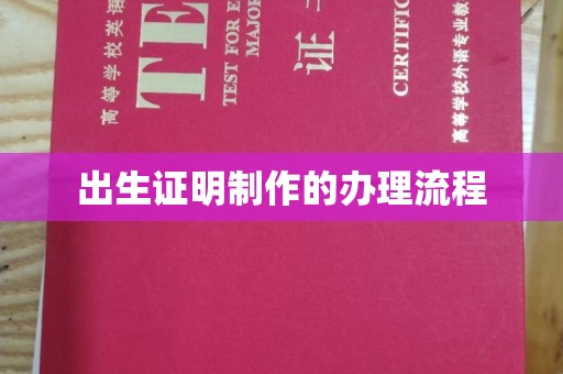 龙胜出生证明制作的办理流程